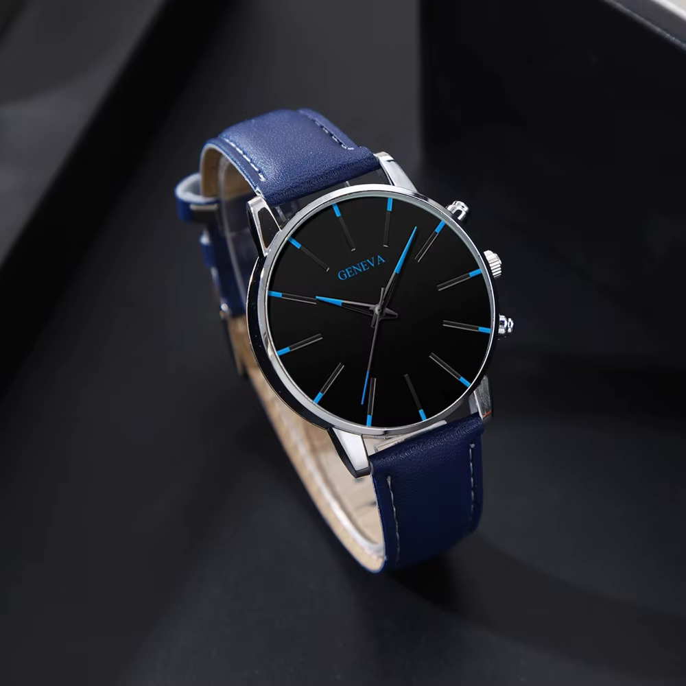 4 pièces/ensemble, montres décontractées pour hommes