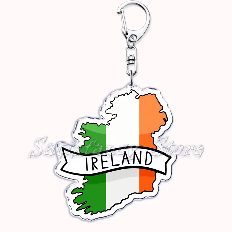 France ecosse pays cartes avec nom acrylique porte-clés