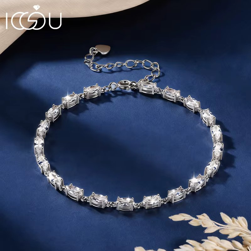 IOGOU – Bracelet en zircone cubique AAAAA pour femmes