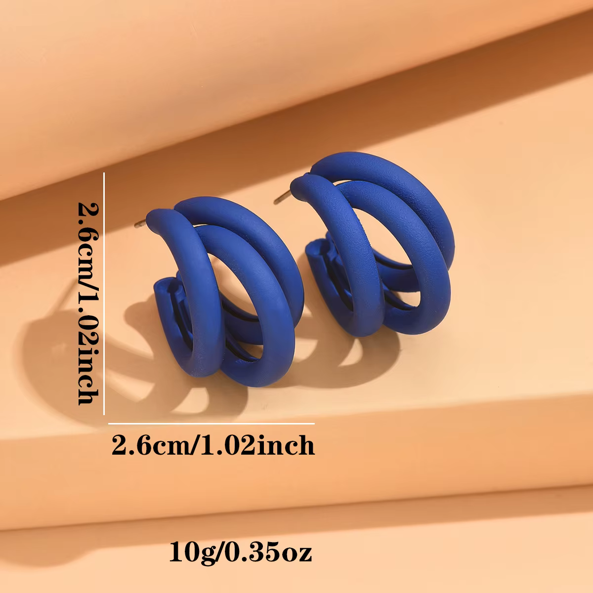 Boucles d'oreilles circulaires en métal pour femmes