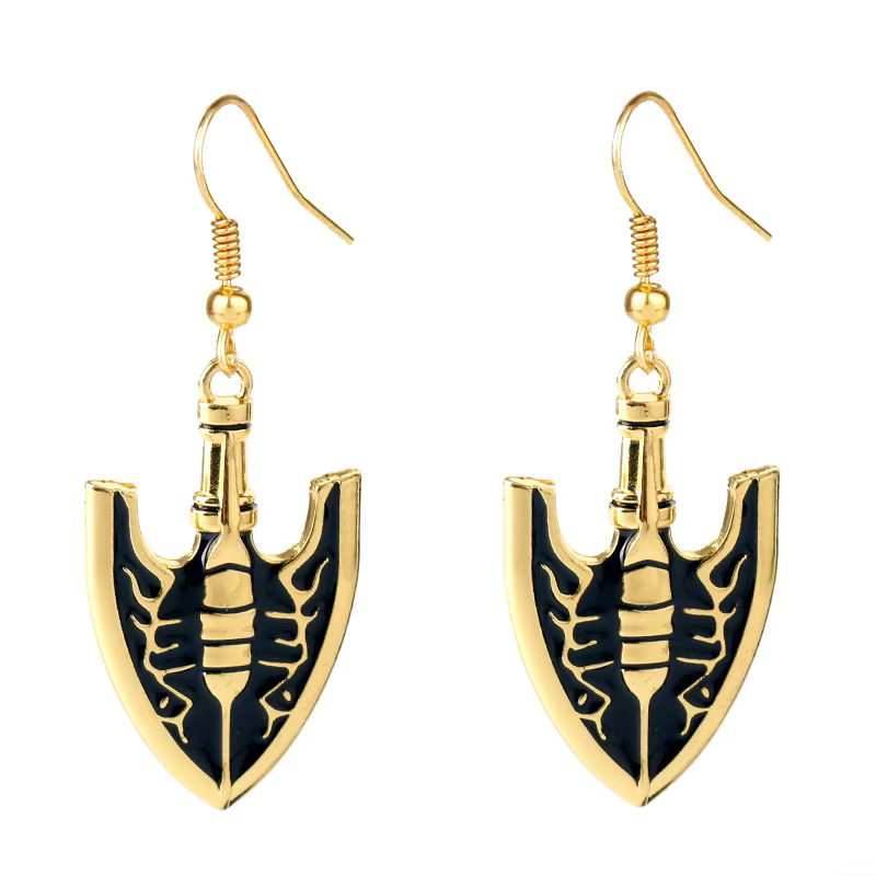 Anime JOJOS BIZARRE ADVENTURE porte-clés Kujo Jotaro flèche pendentif en métal chaîne ras du cou colliers charme bijoux cadeau