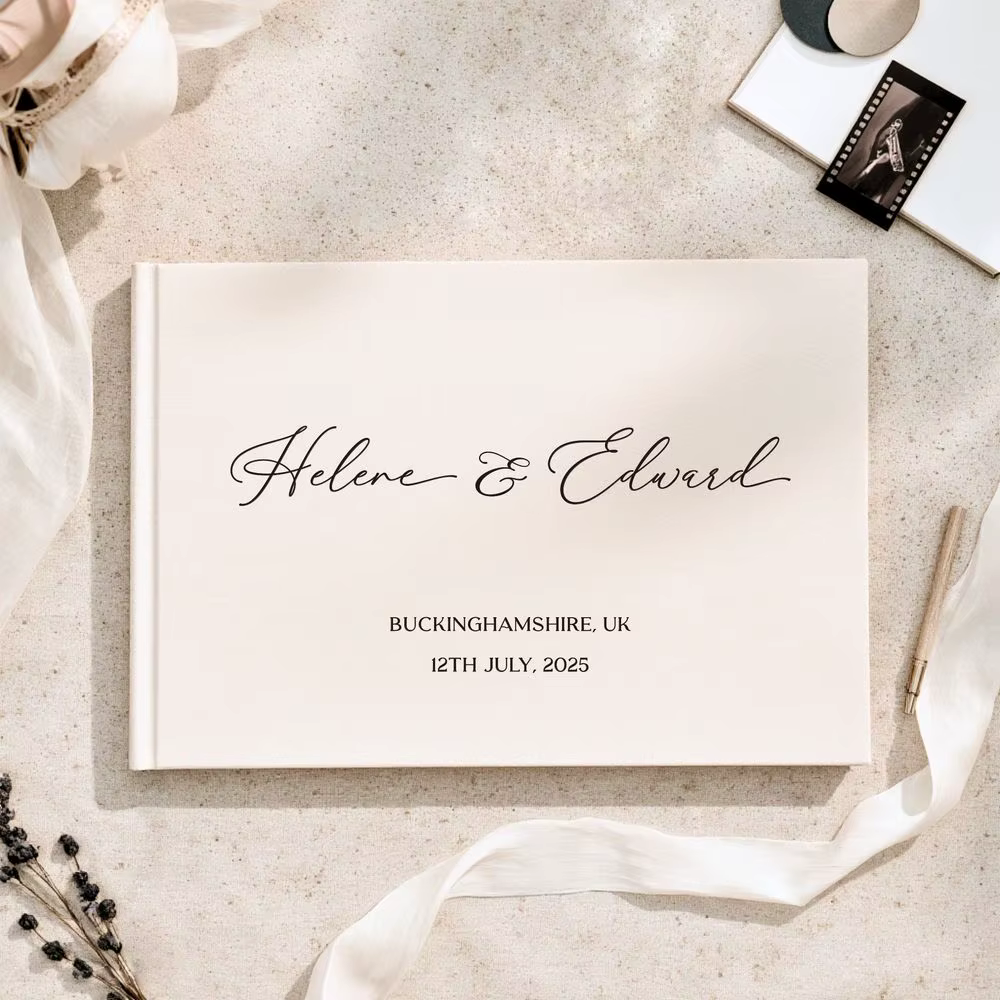 Livre d'or de mariage personnalisé