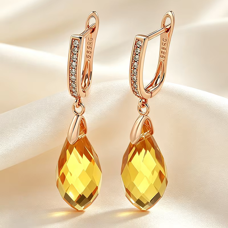 Kinel – boucles d'oreilles pendantes brillantes de luxe