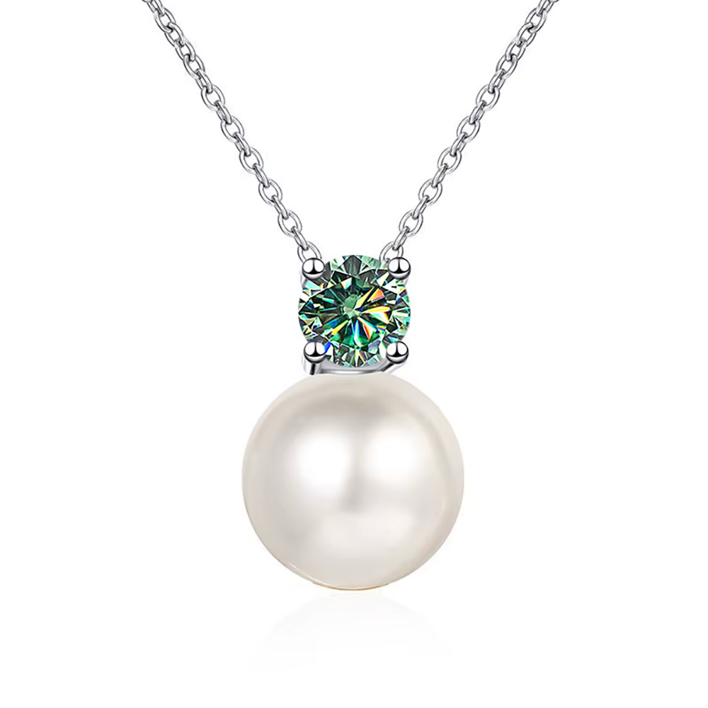 Collier Moissanite en argent Sterling S925