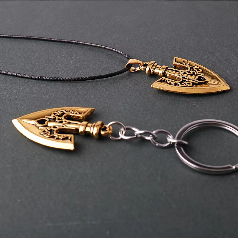 Anime JOJOS BIZARRE aventure colliers Kujo Jotaro flèche métal pendentif chaîne tour de cou porte-clés charme cadeaux bijoux Collares