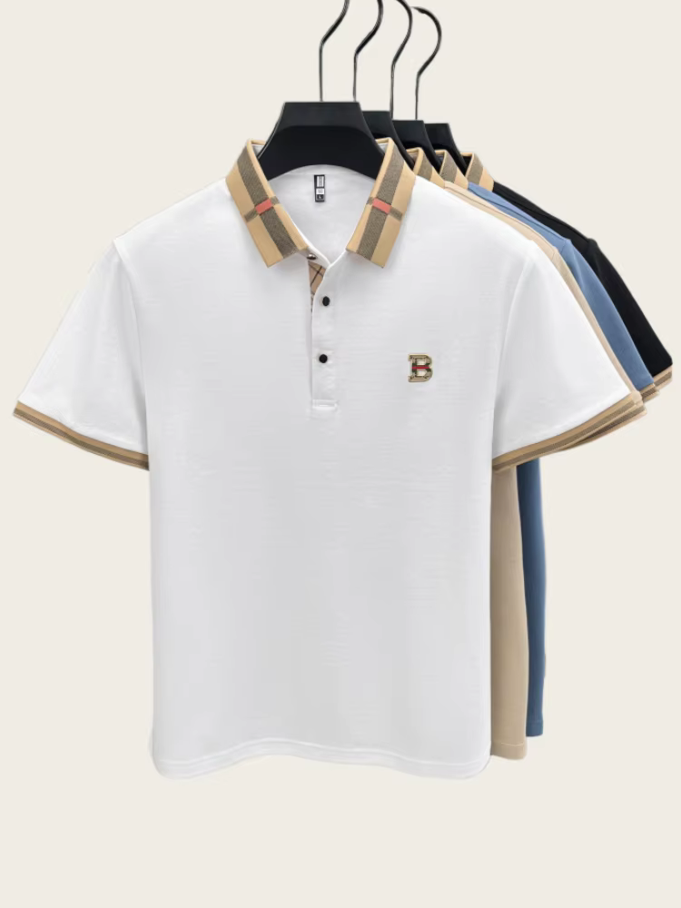 Polo à manches courtes de marque de luxe pour hommes