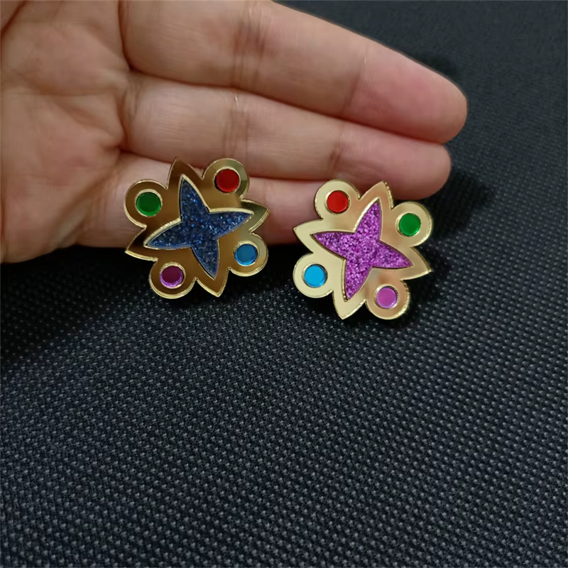 KUGUYS – boucles d'oreilles vintage en forme de miroir pour femmes