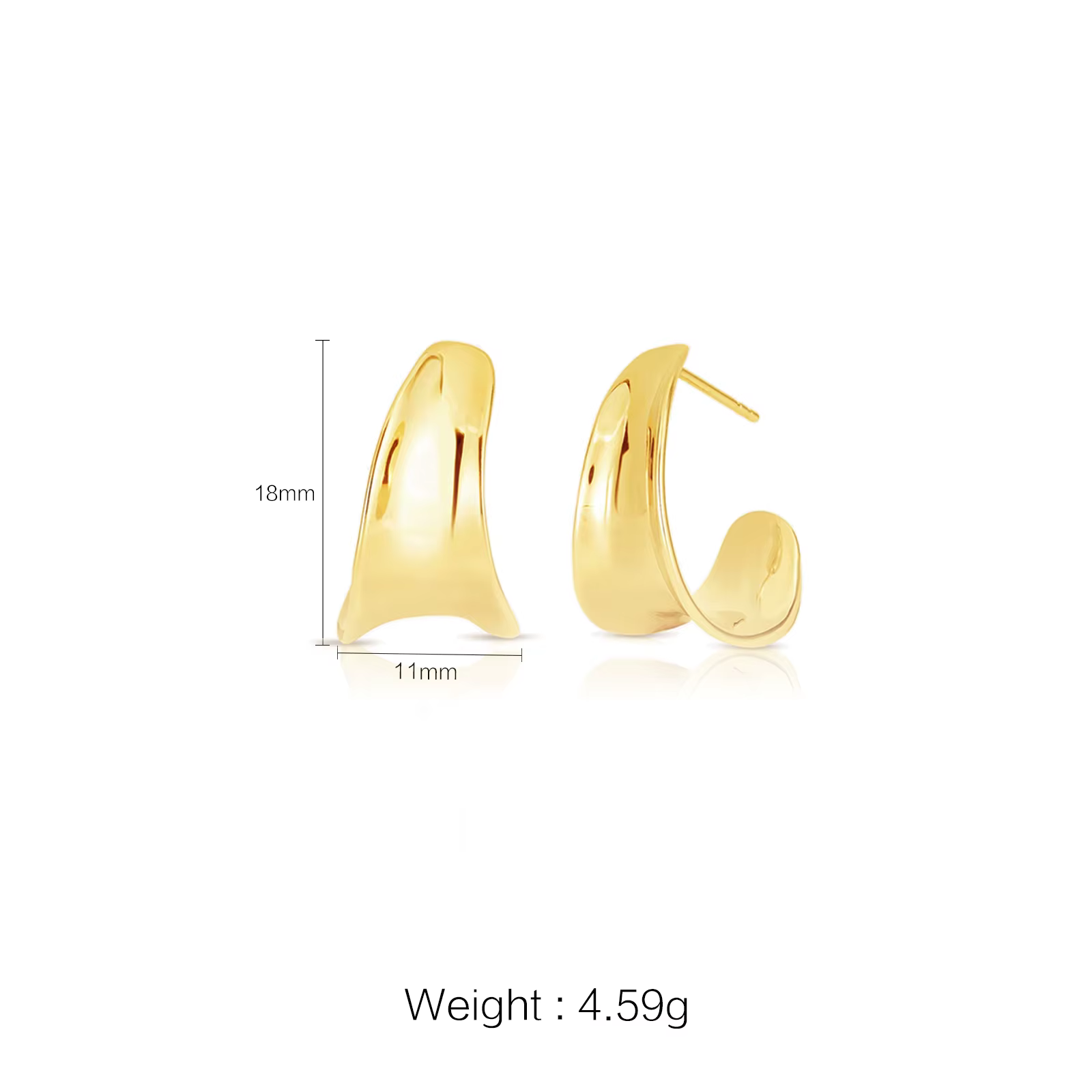 Ug LAOPA-Boucles d'oreilles créoles en argent regardé 925