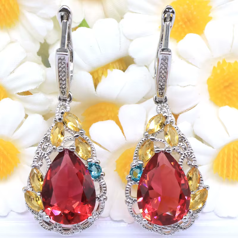 Boucles d'oreilles en argent plaqué pour femme