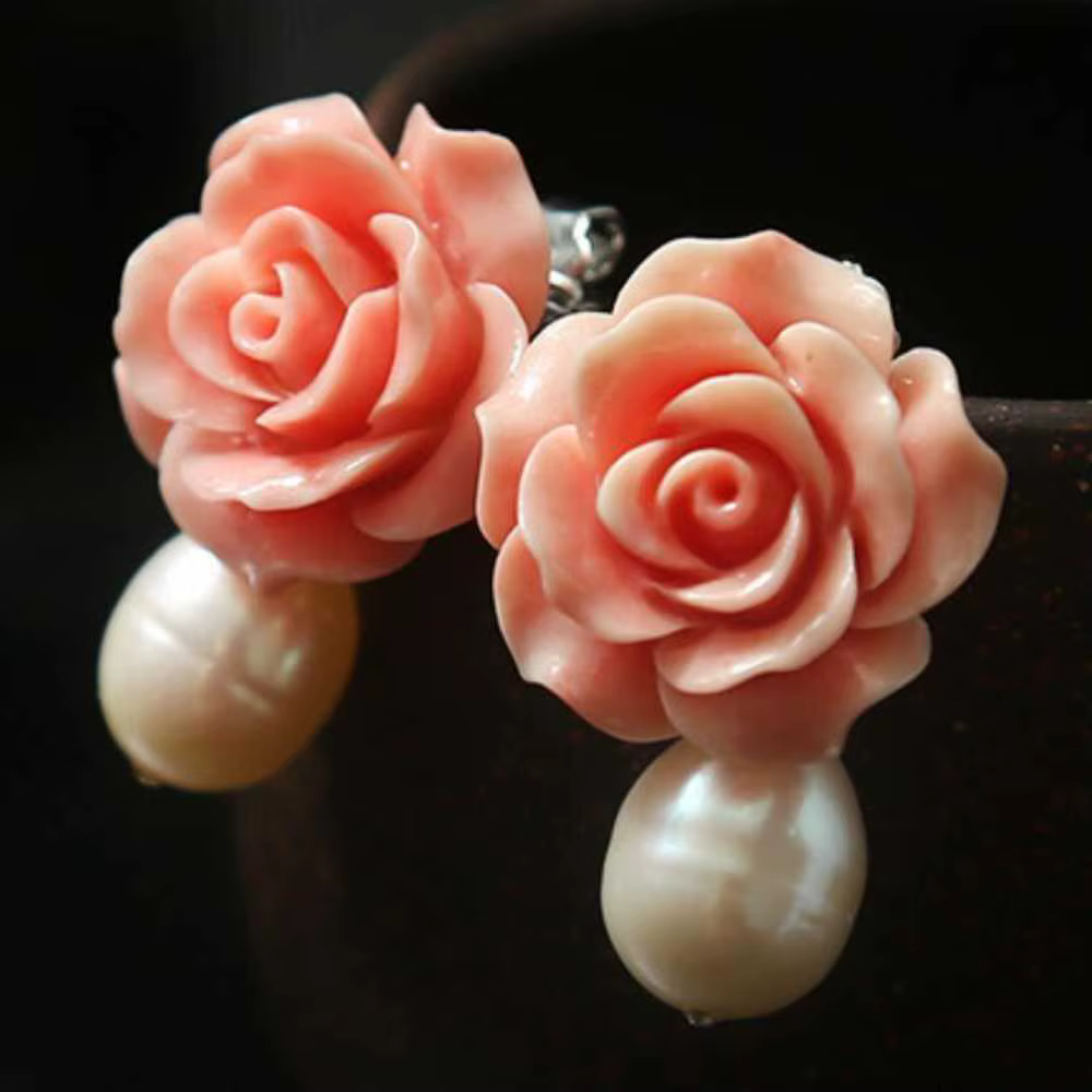 Boucles d'oreilles en perles d'eau douce