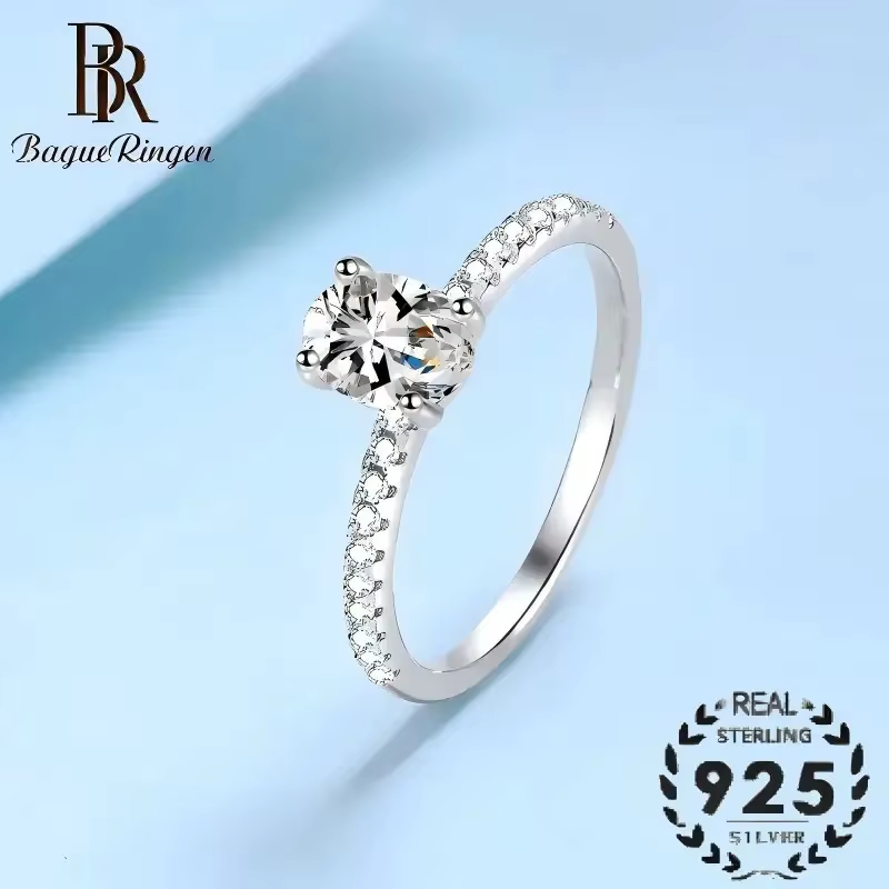Bague en argent sterling BR S925 pour femmes