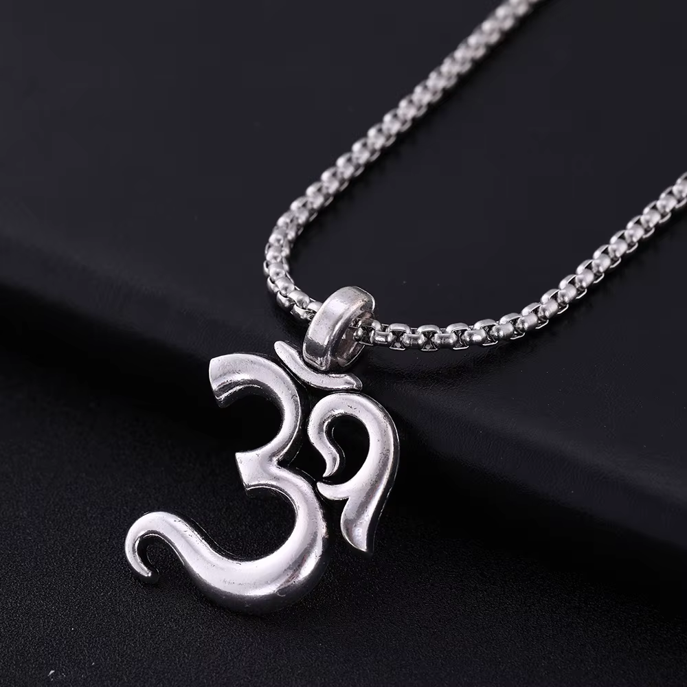 EUEAVAN Collier Pendentif Om Vintage pour Yoga