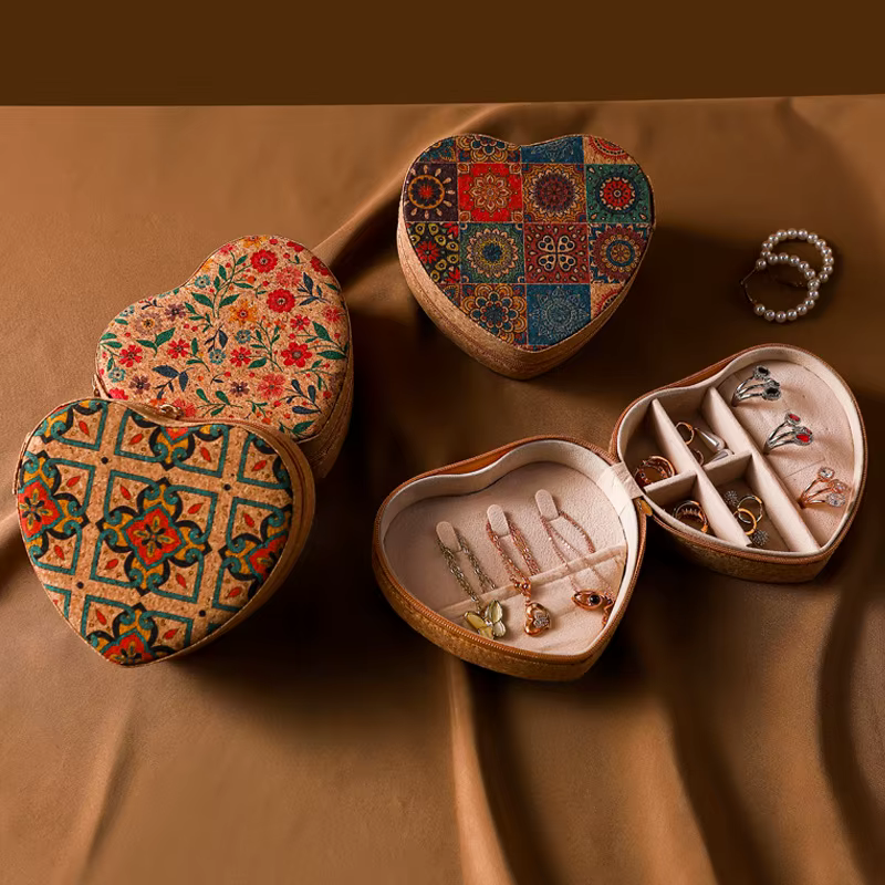 1 boîte de rangement pour bijoux en forme de cœur - Mini