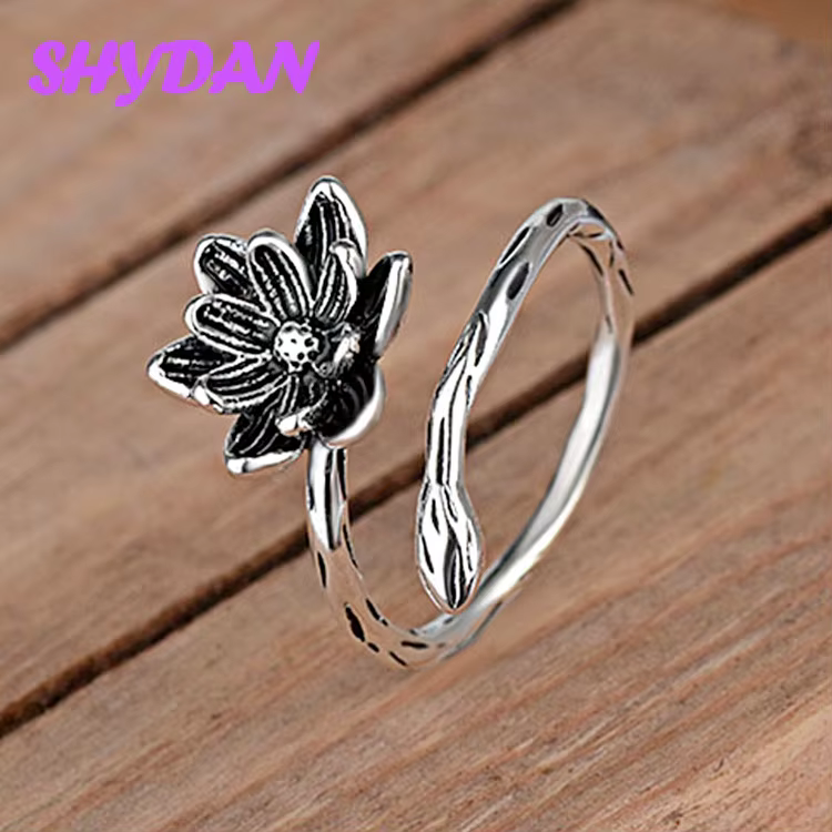 Bague vintage en argent sterling 925 SHYDAN