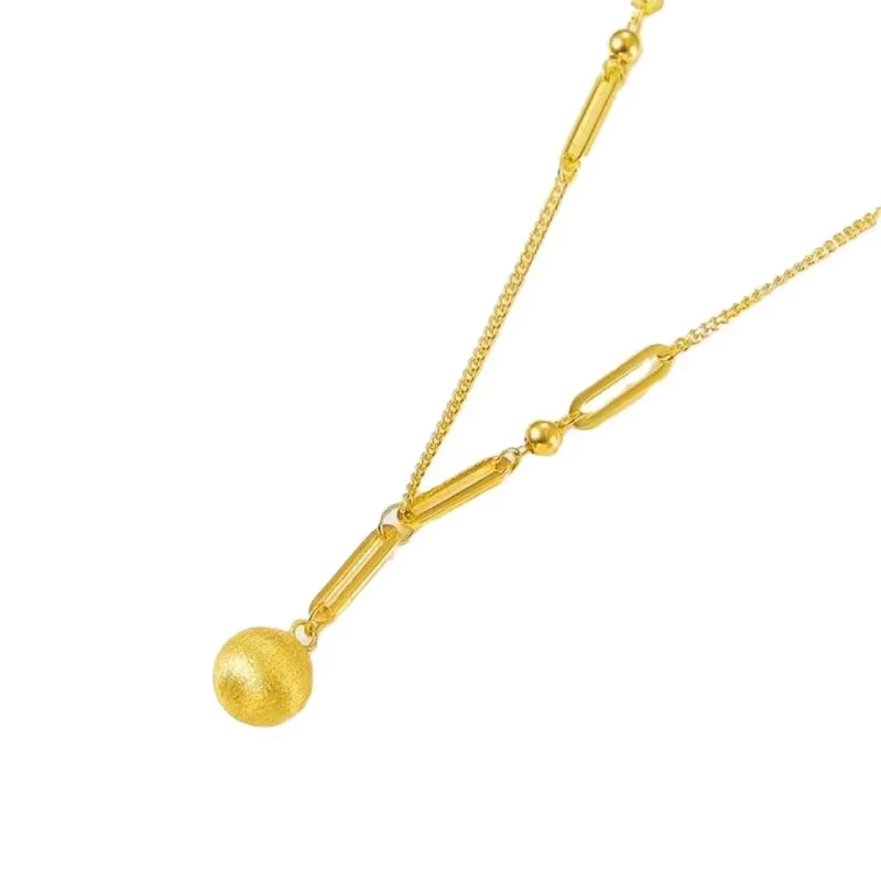 Elnar Jewelry – Nouveau collier de luxe en or pur 24 carats 9999 pour femme