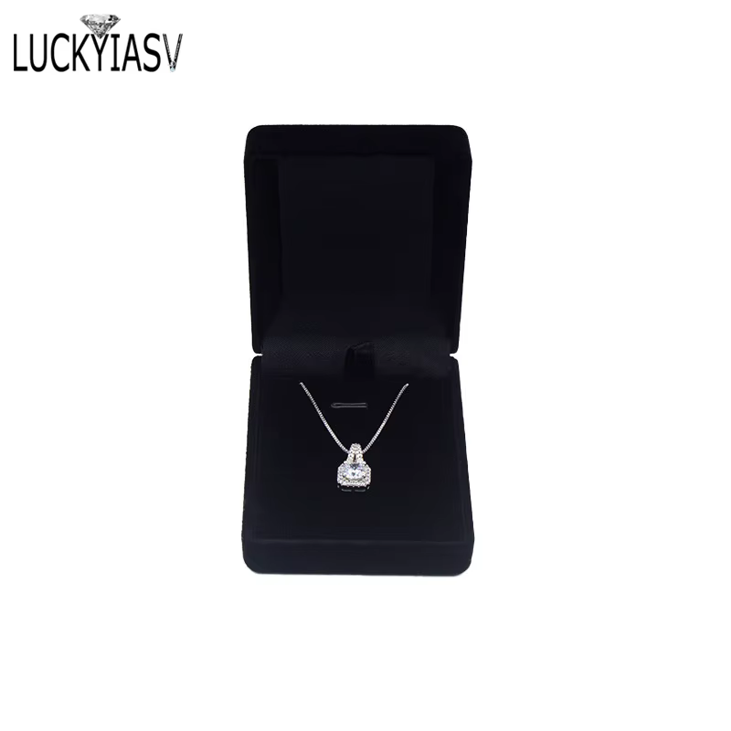 Boîte à bijoux en velours pour présentoir de pendentifs