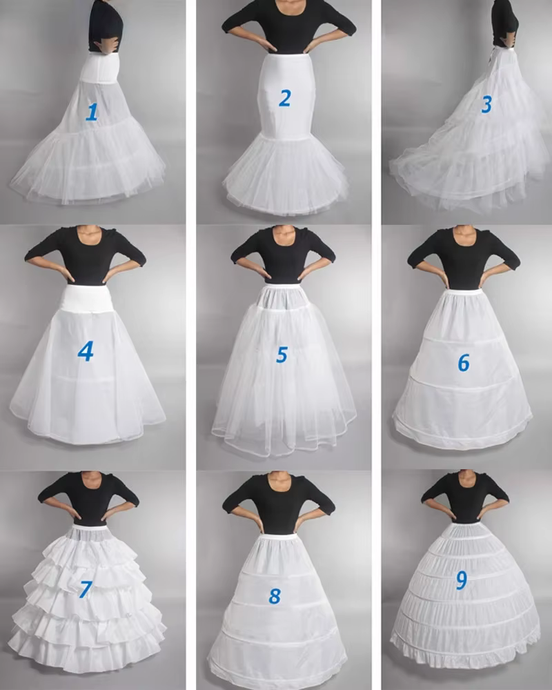 Jupon de mariage en crinoline