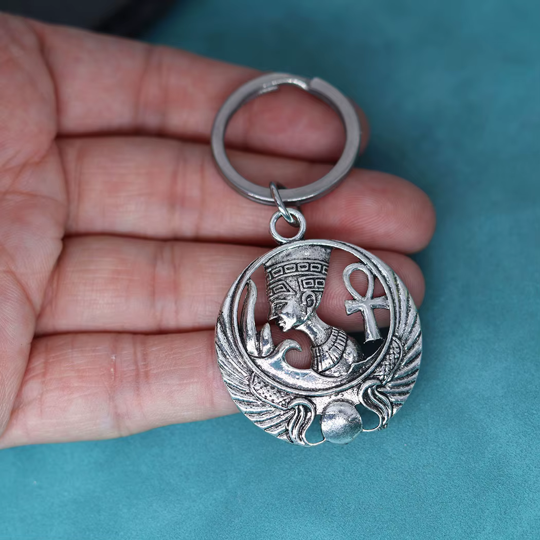 Porte-clés Talisman de la reine égyptienne antique pour femmes