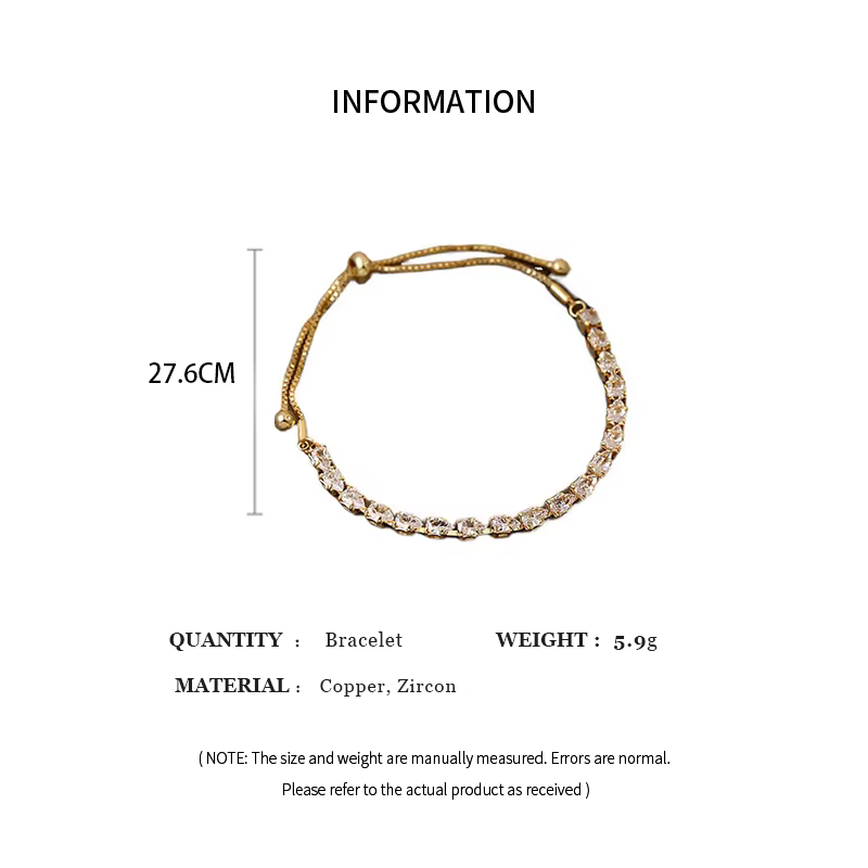 Bracelet de luxe ajustable pour femme
