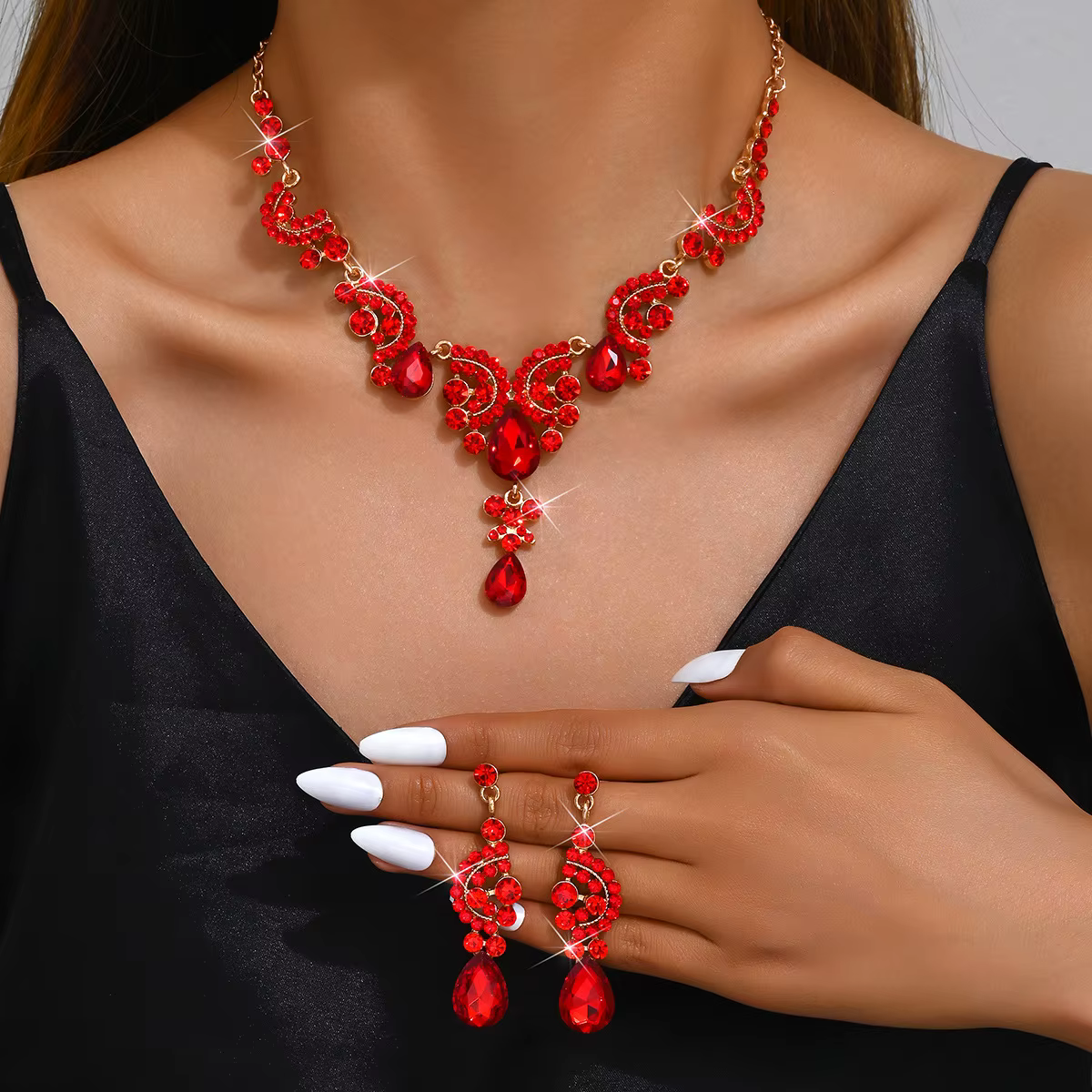 Ensemble de colliers pour robe de mariée