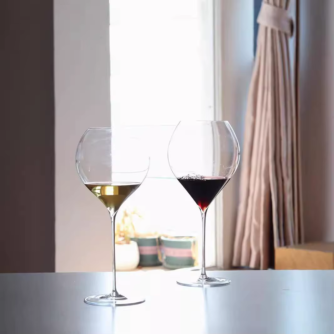 500ml Large Ultra-thin Sheer Red Wine Glasses White