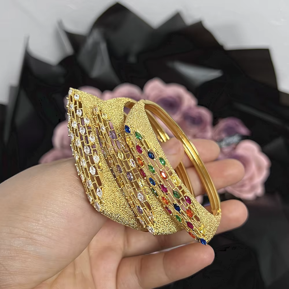 Ensemble de bijoux couleur or dubaï