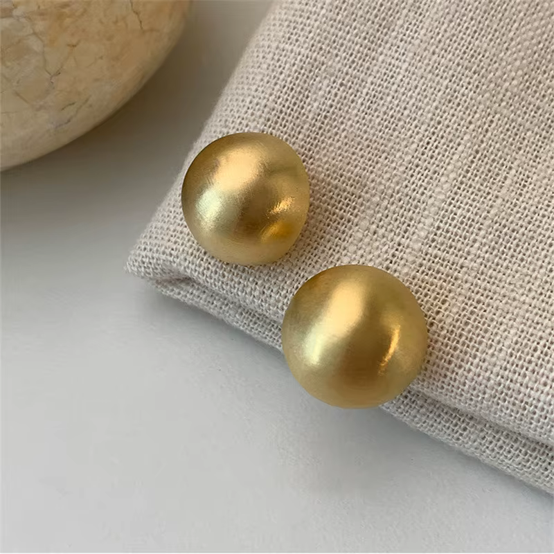 LATS Vintage personnalité exagérée demi-cercle mat boucles d'oreilles pour femmes tempérament bijoux fête accessoires de mode cadeau
