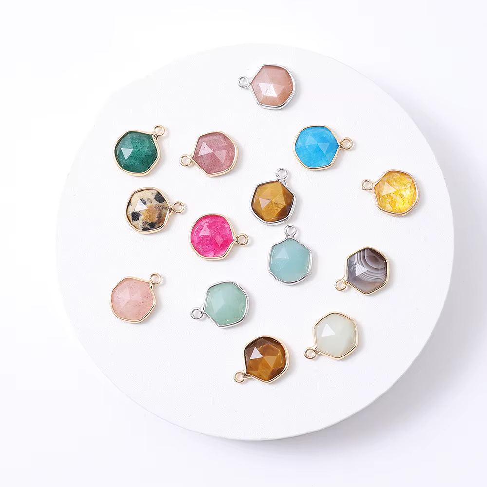 Pendentif en Pierre Semi-Pride Naturelle