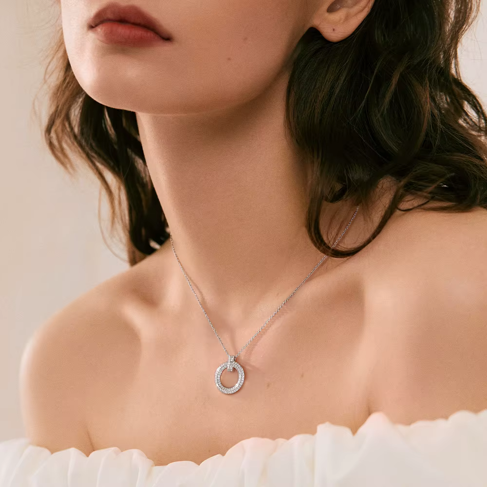 Collier complet en Moissanite