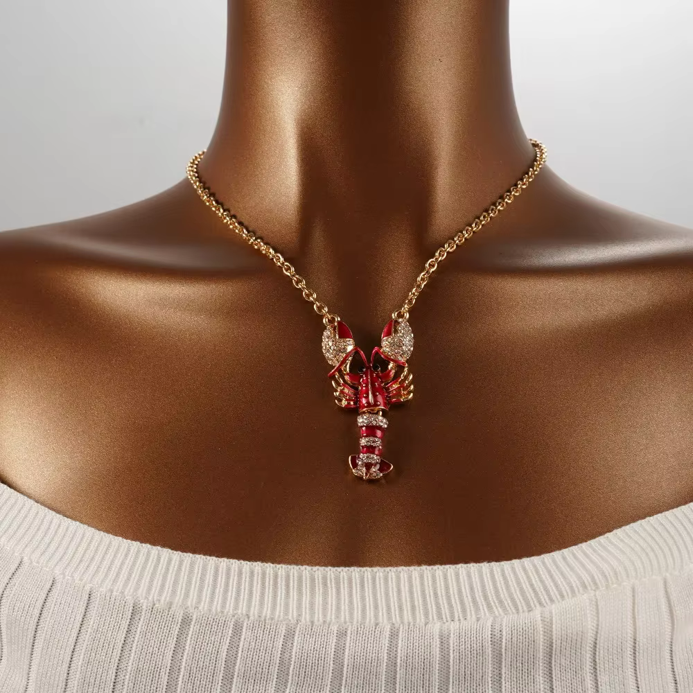 Collier pendentif en acier inoxydable pour femme