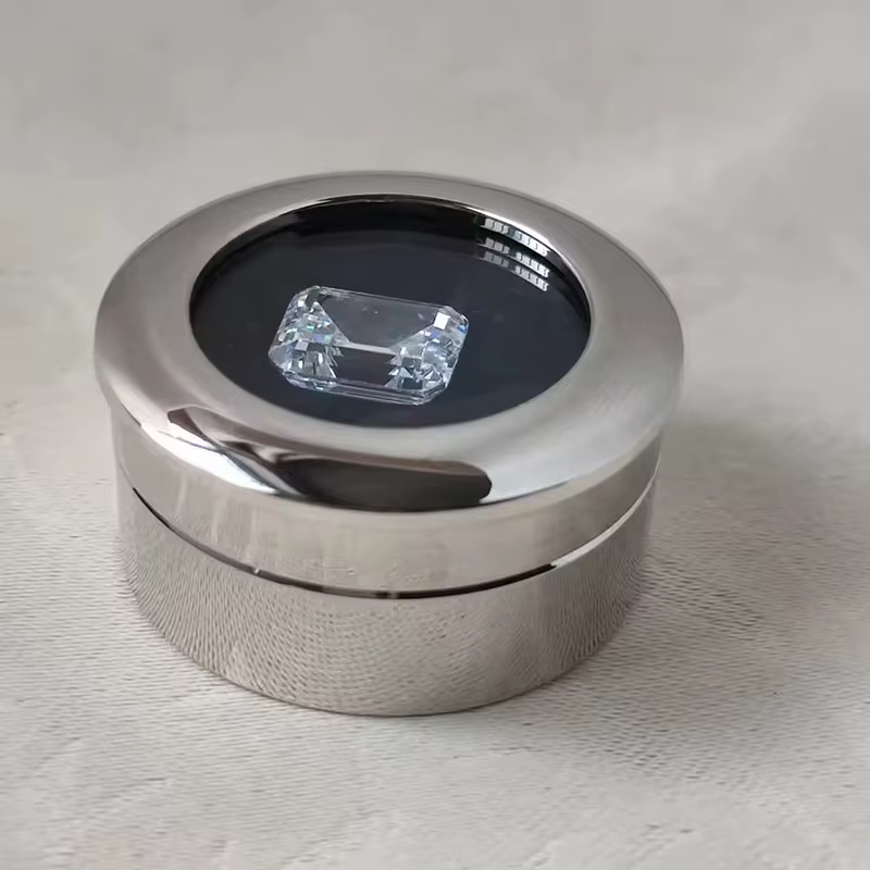 Boîte de rangement pour bijoux en acier inoxydable