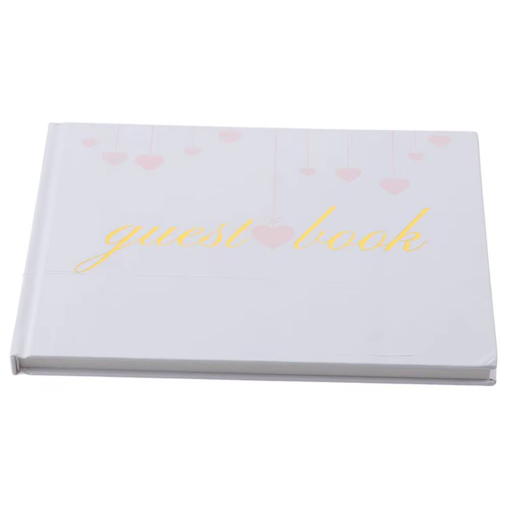 Livre d'or de mariage en papier doré