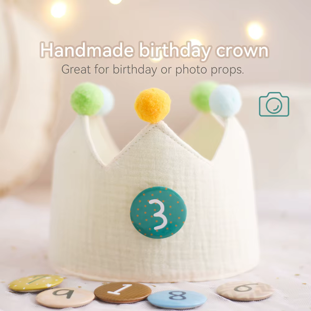 Chapeaux couronne de fête d'anniversaire pour bébé