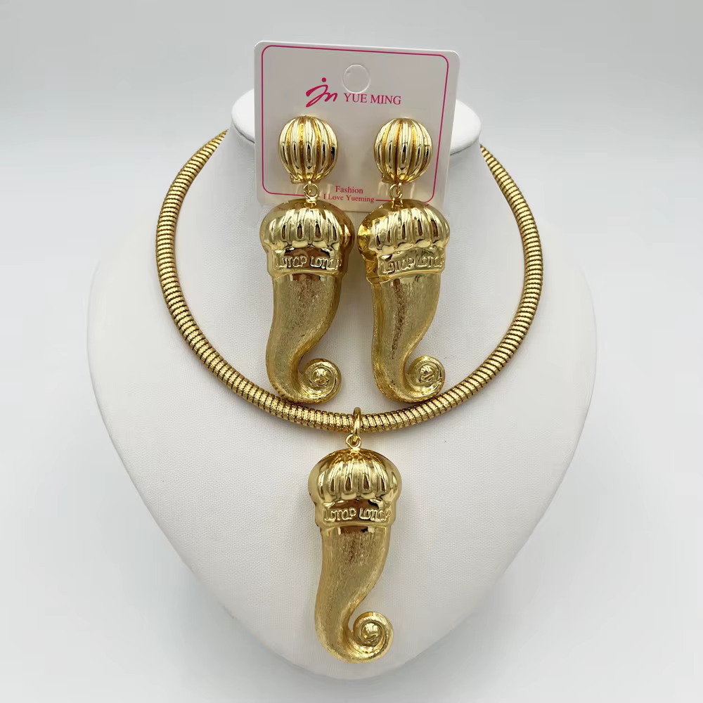 Ensemble de 2 pièces de bijoux de dubaï pour femmes