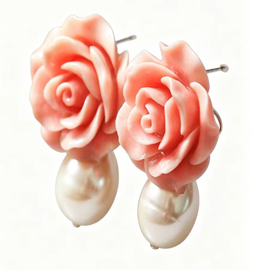 Boucles d'oreilles en perles d'eau douce