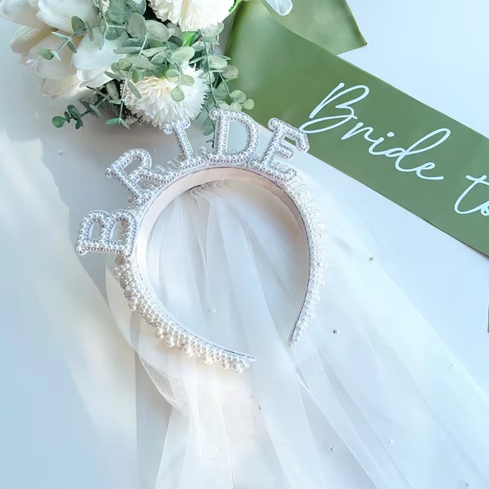 Serre-tête en perles pour mariée