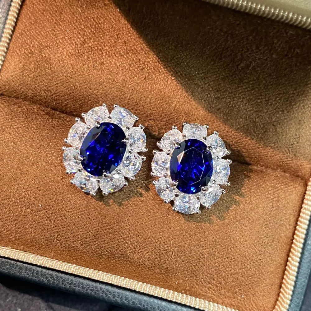 Boucles d'oreilles en platine massif PT950
