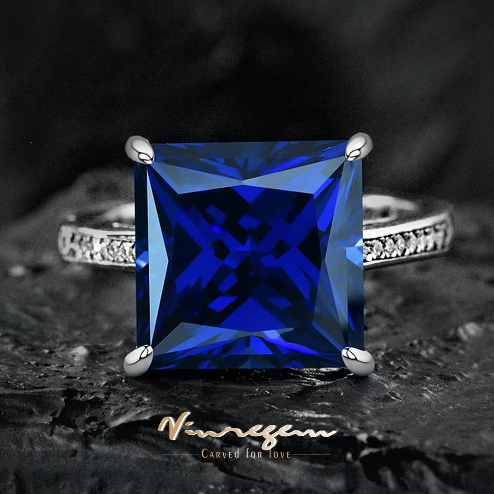 Vinregem – bague de fiançailles en argent sterling 925 pour femmes