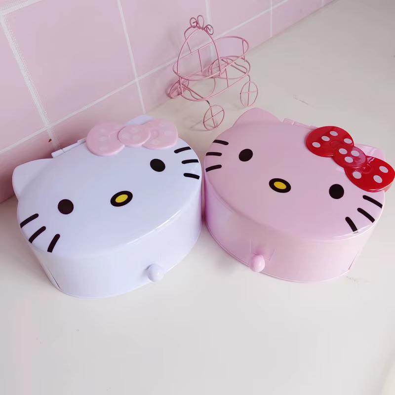 Boîte à bijoux mignonne Hello Kitty en forme de dessin animé – Boîtes