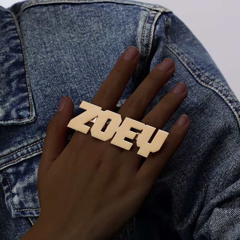 Bague Personnalisée à 3 Doigts pour Homme et Femme