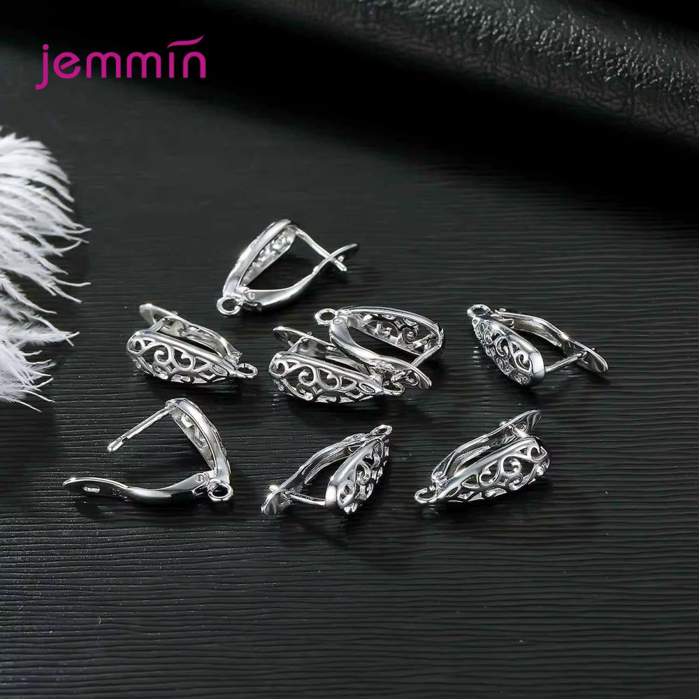 Boucle d'oreille à levier arrière en argent 925