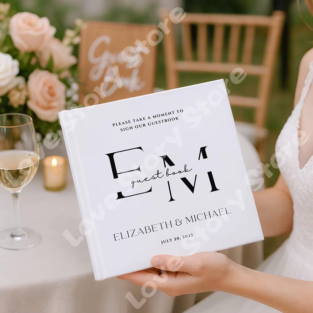 Livre d'or de mariage personnalisé