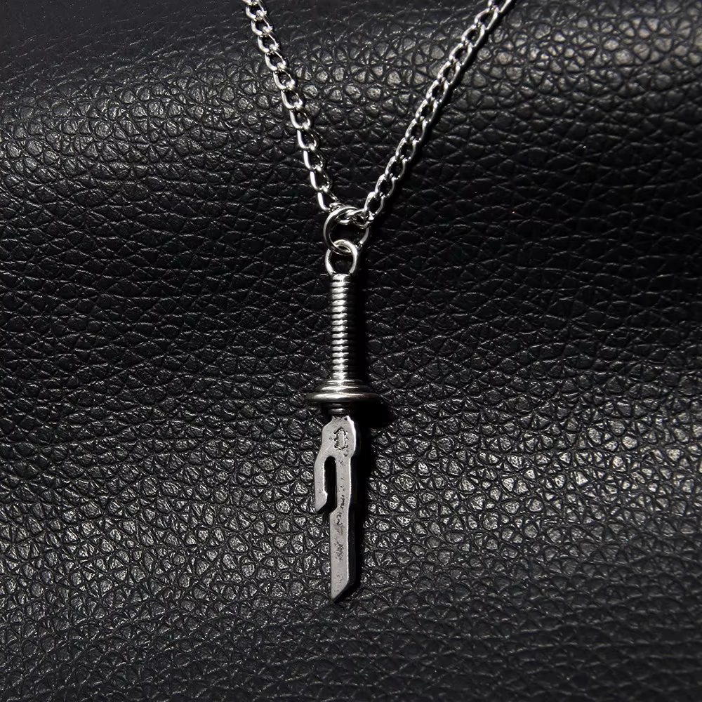 Anime Jujutsu Kaisen Fushiguro Toji épée collier lance de Tianri couteau pendentif Cosplay colliers pour unisexe tour de cou bijoux