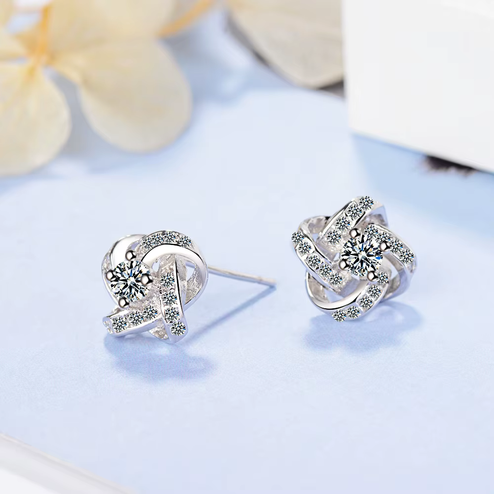 Boucles d'oreilles en argent Sterling 925 pour femmes