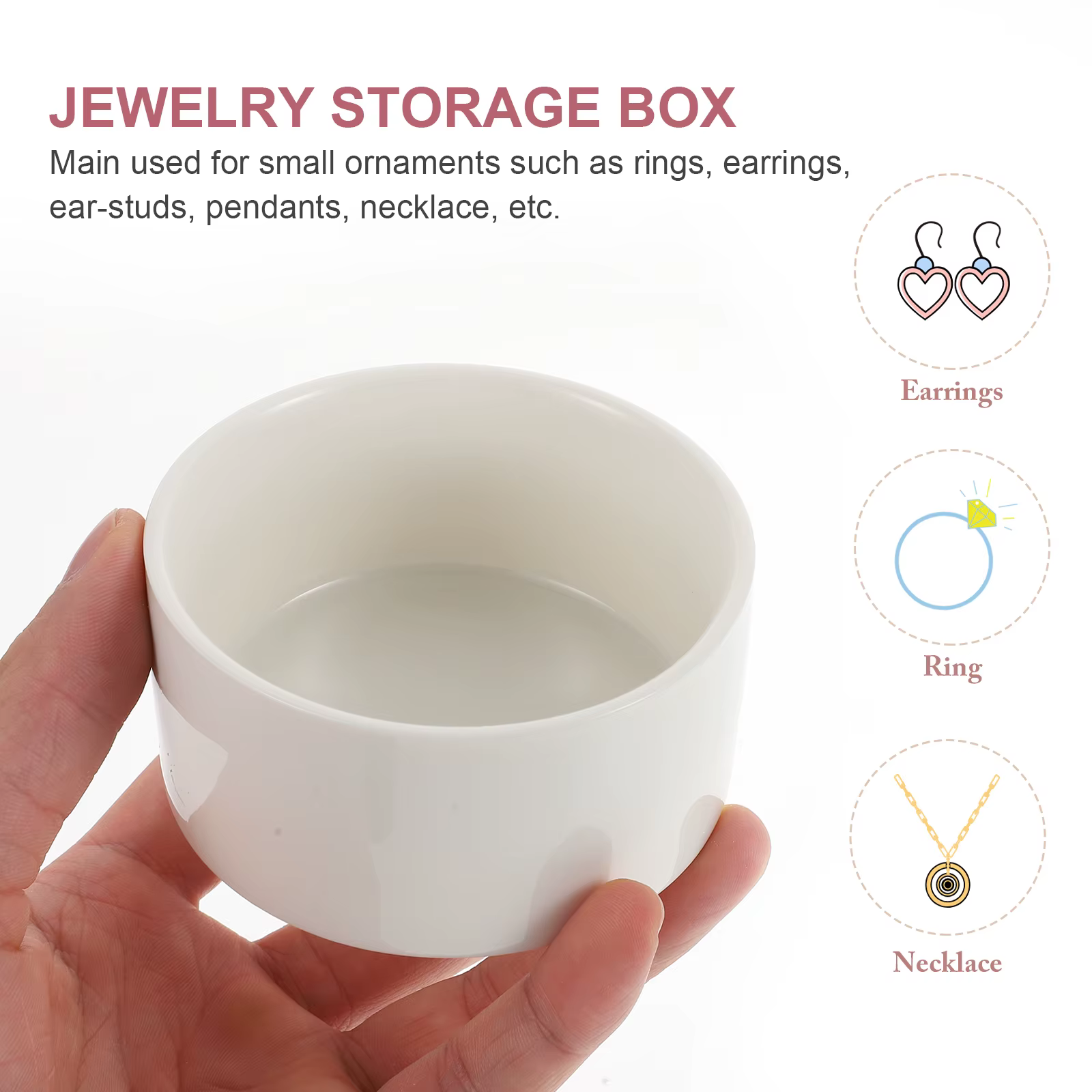 Mini boîte à bijoux en céramique