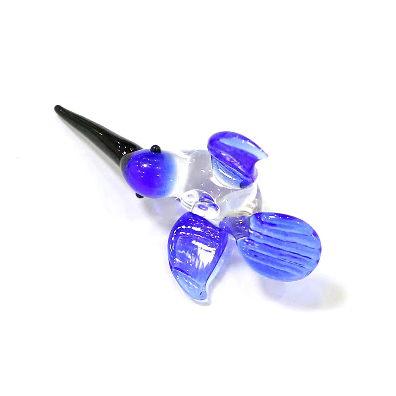 2 pièces clear mini hummingbird pendentif en verre adorable oiseau charme décorations pour diy bijoux colliers faire des accessoires ou des bonsaï de jardin micro paysage décoration compléments