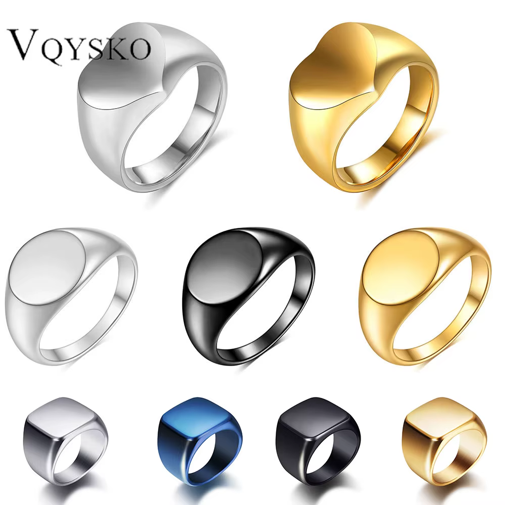 Bague chevalière personnalisée pour femmes