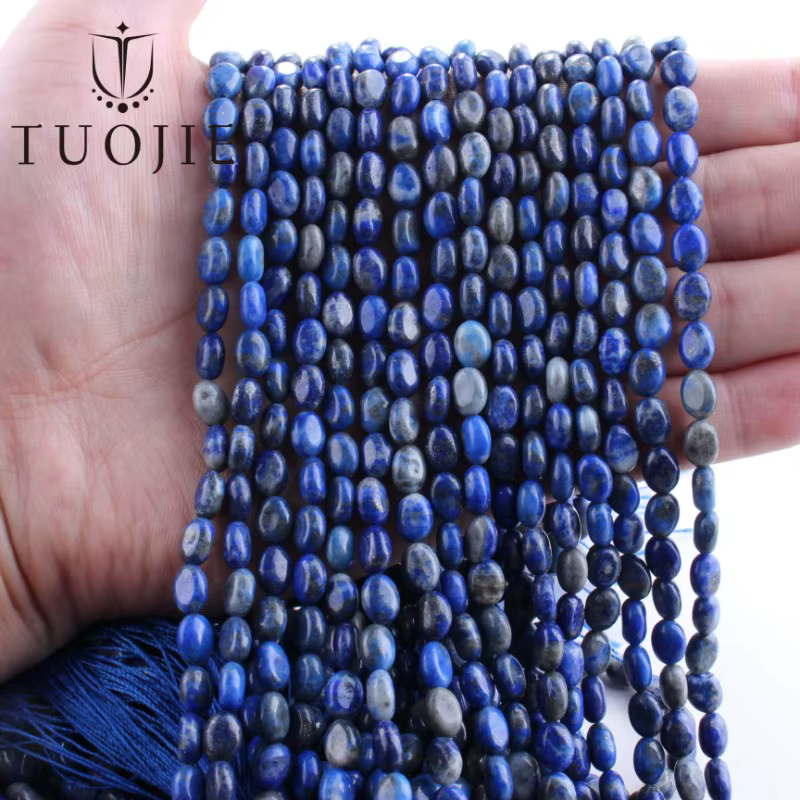 Perles de pierres précieuses naturelles TUO JIE Sodalite Lapis Lazuli