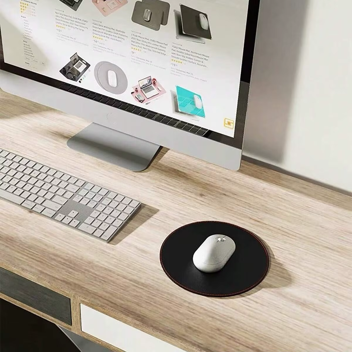 Tapis de souris en cuir pour bureau