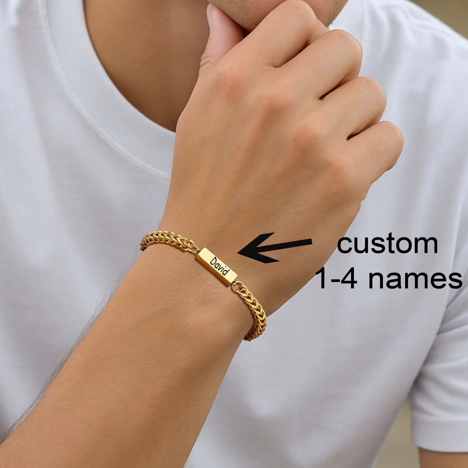 Bracelets élégants en chaîne Franco pour hommes